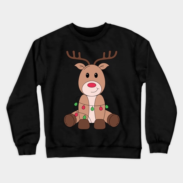 Reindeer Christmas Crewneck Sweatshirt by Clothes._.trends